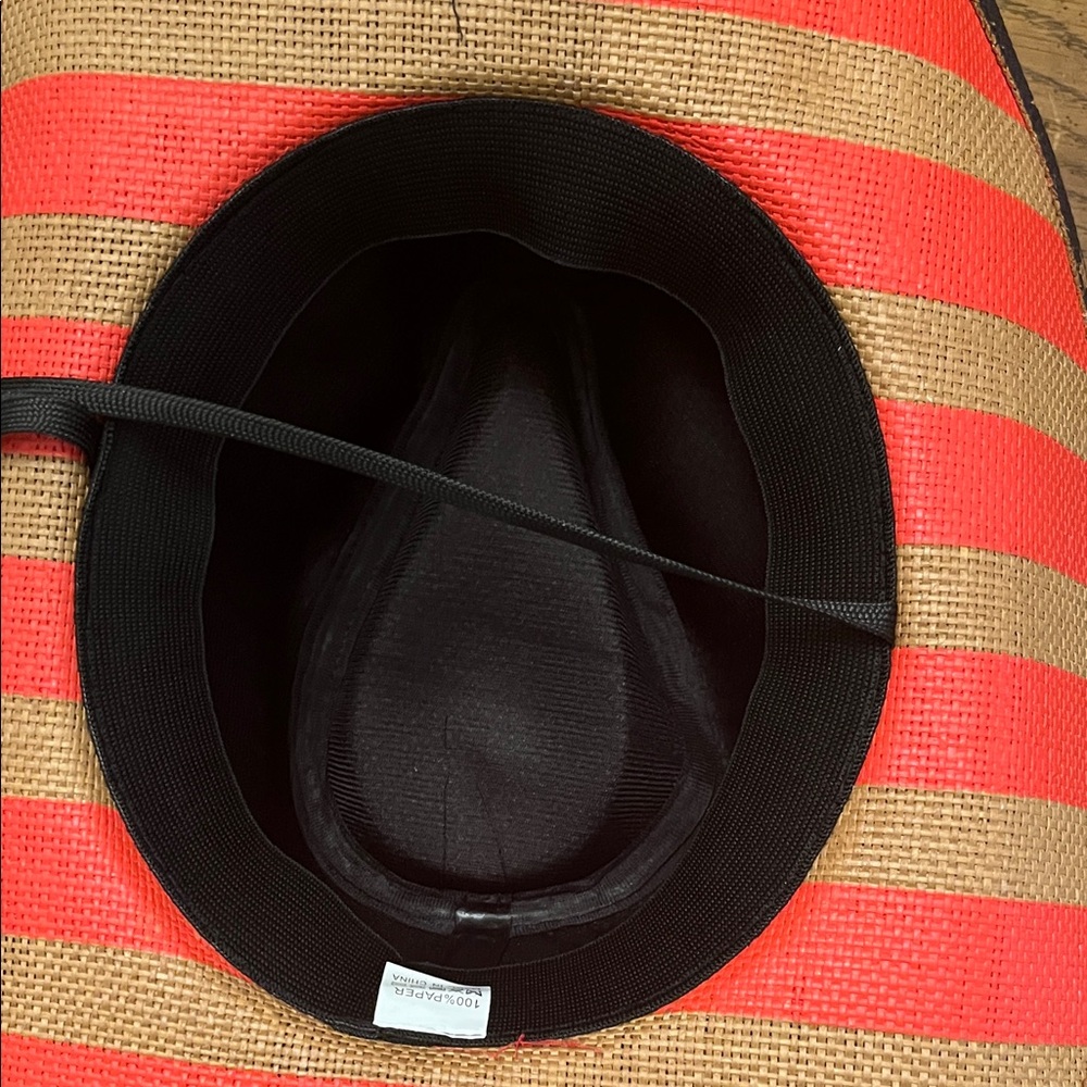 Red and Tan Star Pattern Cowboy Hat - Picture 10 of 12